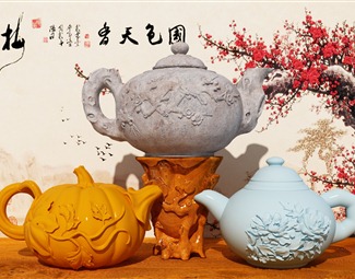 新中式茶具摆件组合