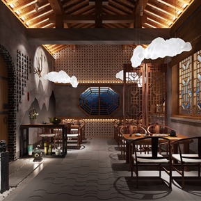 中式 茶馆 茶室