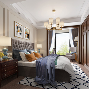 美式 卧室 主卧