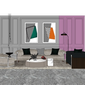 轻奢 沙发茶几组合