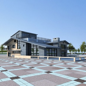 现代 独栋别墅 大别墅