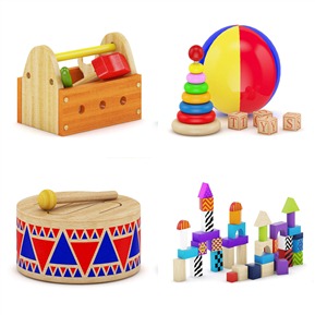 现代 玩具 儿童房玩具组合