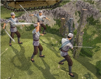 现代红军战士雕像
