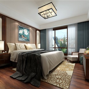新中式 卧室 主卧