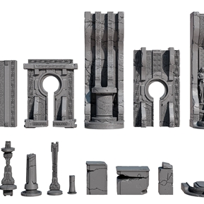 复古 建筑构件 古代历史遗迹 建筑废墟