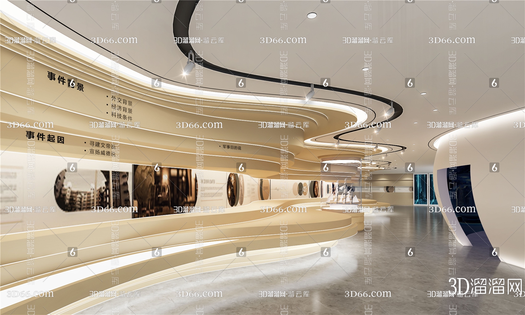 【展厅3D模型下载】-展厅3D模型素材下载_3D溜溜网-花瓣网