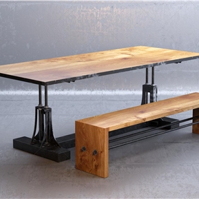 工业LOFT 桌椅组合