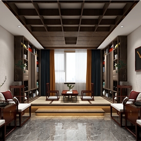 中式 茶室 榻榻米休闲茶室