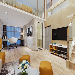 轻奢 公寓 小户型公寓全景