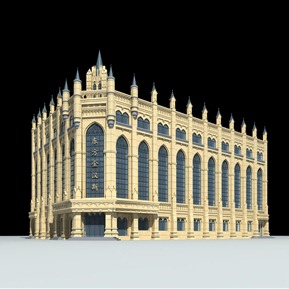 欧式 商业楼 哥特建筑