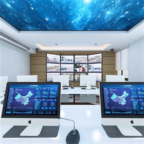 现代 监控室 控制室全景