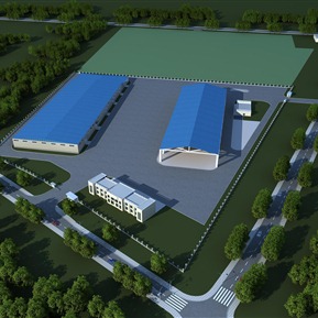 现代 鸟瞰图 厂区