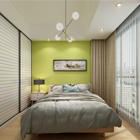 现代 卧室 公寓卧室