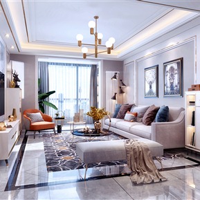 轻奢 客厅 客厅阳台