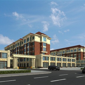 欧式 住宅区 住宅沿街