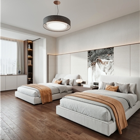 现代 卧室 卧室老人房