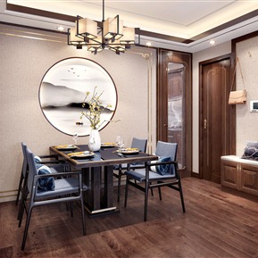 新中式 餐厅 客餐厅