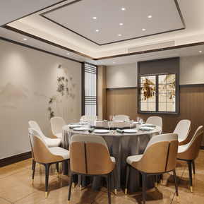 现代 包间 餐饮包间