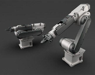 现代现代工业机械手臂3d模型下载-3d溜溜网