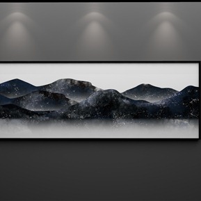 现代 风景画 水墨山水无框画