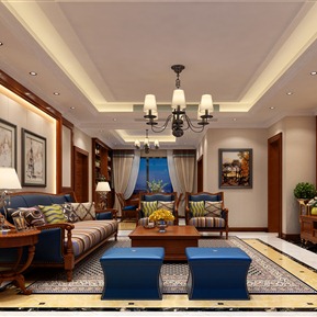 美式 客厅 客餐厅