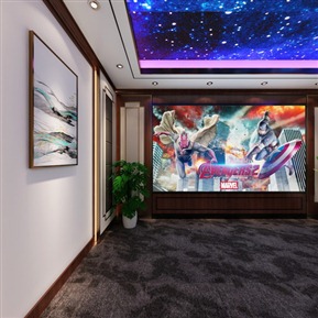 新中式 影音室 别墅影音室