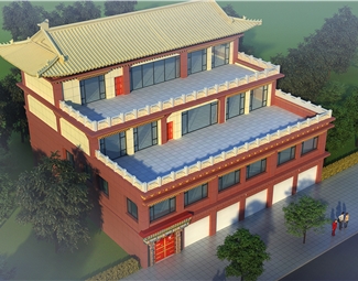 民族风西藏建筑