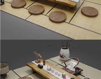 日式榻榻米茶桌椅