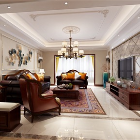 美式 客厅 客餐厅