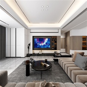 现代 客餐厅 全景