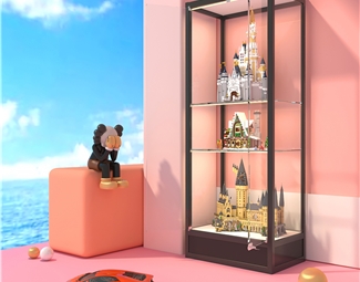 现代 展示柜 乐高展示柜