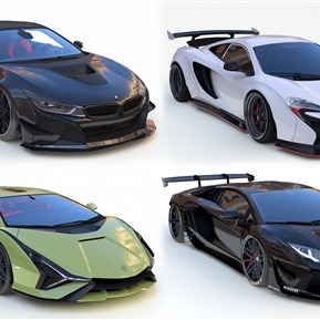 现代 跑车 豪华跑车赛车