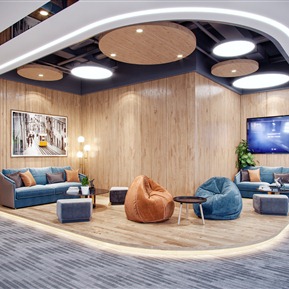 现代 接待区 办公贵宾接待区休息区