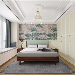 现代 卧室 主卧