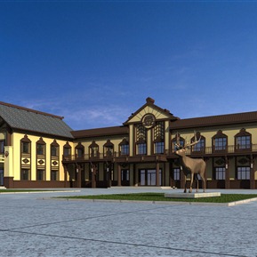 民族风 酒店建筑 接待中心会收酒店