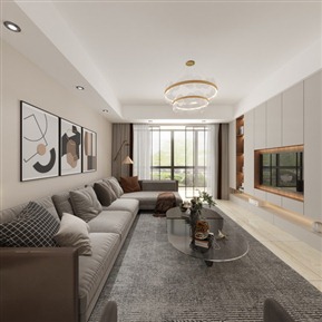 轻奢 客餐厅 客厅