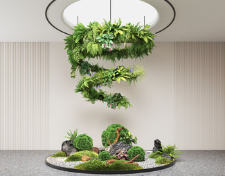 现代 景观小品 室内景观造景