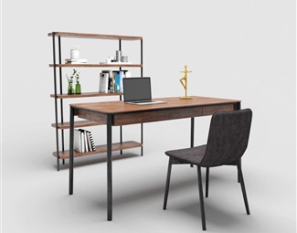 工业LOFT室内书桌椅
