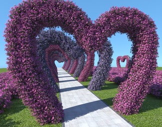 现代 花门