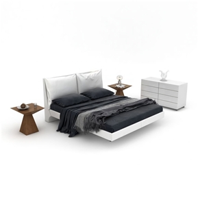 现代 双人床