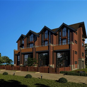 欧式 双拼别墅 会所私家别墅