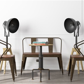 工业LOFT 沙发茶几组合