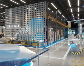 现代展厅展示