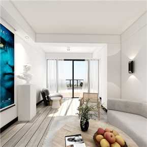 现代 客餐厅 极简全景客餐厅