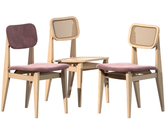 现代现代实木单椅餐椅