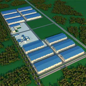 现代 厂房 厂区