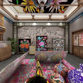 民族风 展厅 彝族展厅