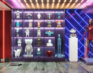 现代玩具展柜