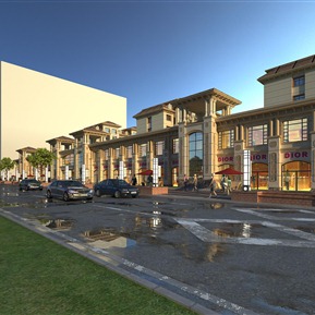 欧式 商业街 商业