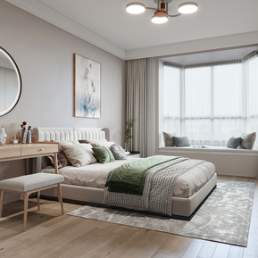 现代 卧室 主卧室